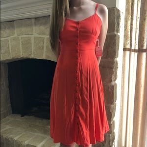 Coral Forever21 woven dress